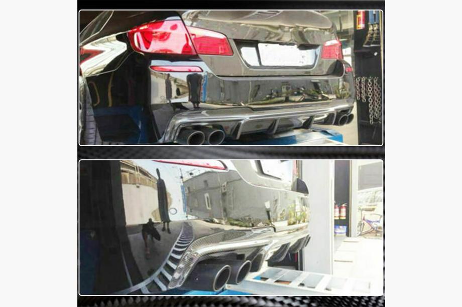 BMW serija 5 F10/F11 2010–2016 Difuzor zadnjega odbijača Carbon V5 (M-Sport) Fotografija 4