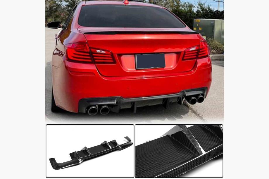 BMW serija 5 F10/F11 2010–2016 Difuzor zadnjega odbijača V1 (za F10 M5, karbon) Image