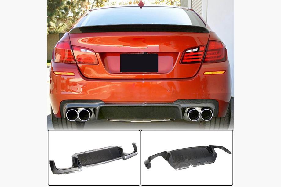 BMW serija 5 F10/F11 2010–2016 Difuzor zadnjega odbijača V2 (za F10 M5, karbon) Image