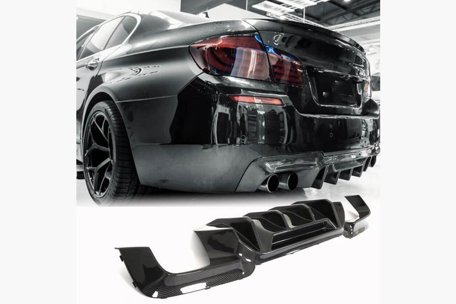 BMW serija 5 F10/F11 2010–2016 Difuzor zadnjega odbijača V3 (za F10 M5, karbon) Image