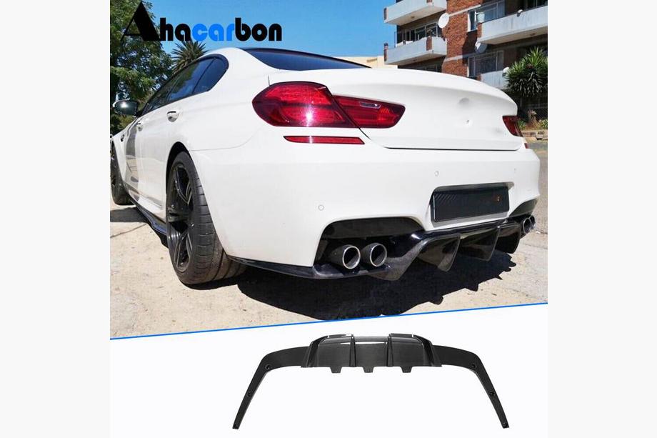 BMW serija 6 F12/F13/F06 2011–2018 Difuzor zadnjega odbijača FRP V2 (za M6) Fotografija 1