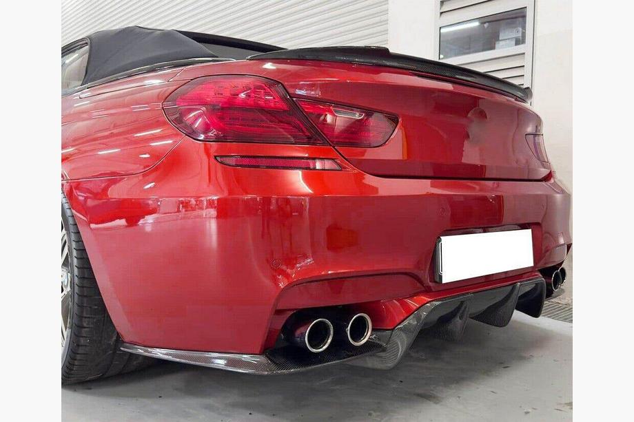 BMW serija 6 F12/F13/F06 2011–2018 Difuzor zadnjega odbijača FRP V2 (za M6) Fotografija 3