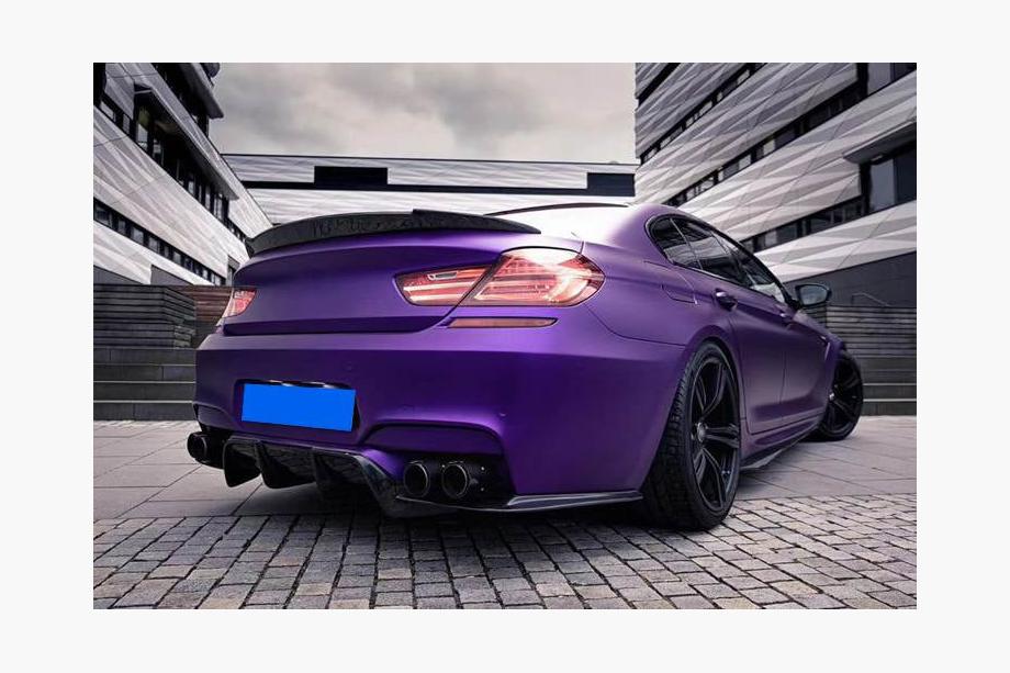 BMW serija 6 F12/F13/F06 2011–2018 Difuzor zadnjega odbijača FRP V2 (za M6) Fotografija 11