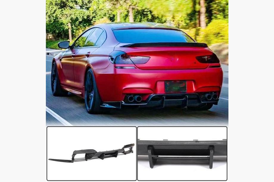 BMW serija 6 F12/F13/F06 2011–2018 Difuzor zadnjega odbijača V3 (za M6, karbon) Image