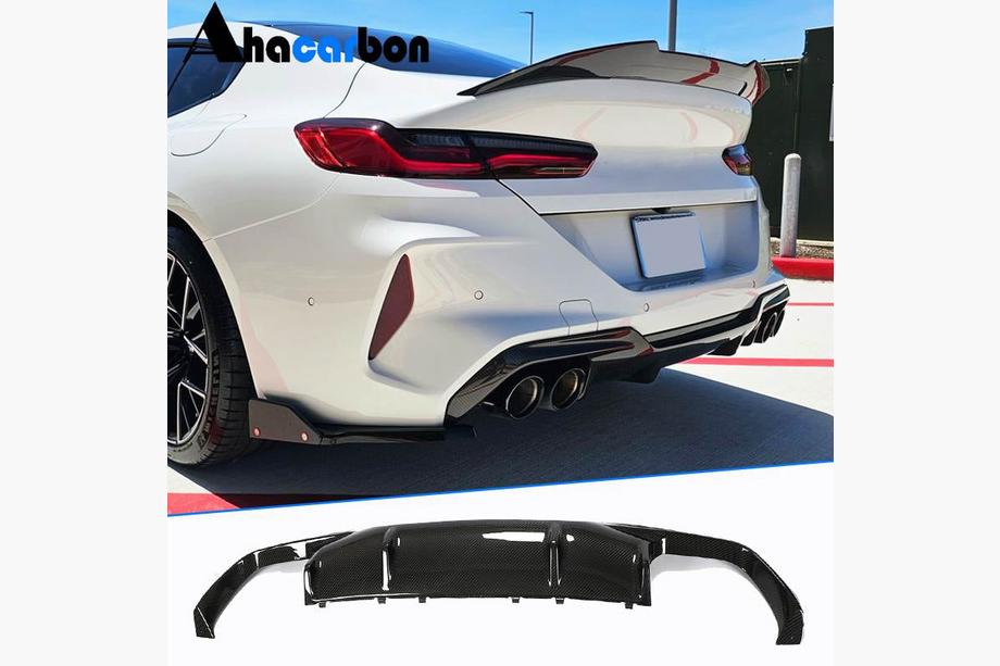 BMW serija 8 G14/G15/G16 2018– Difuzor zadnjega odbijača (za F93, karbon) Image
