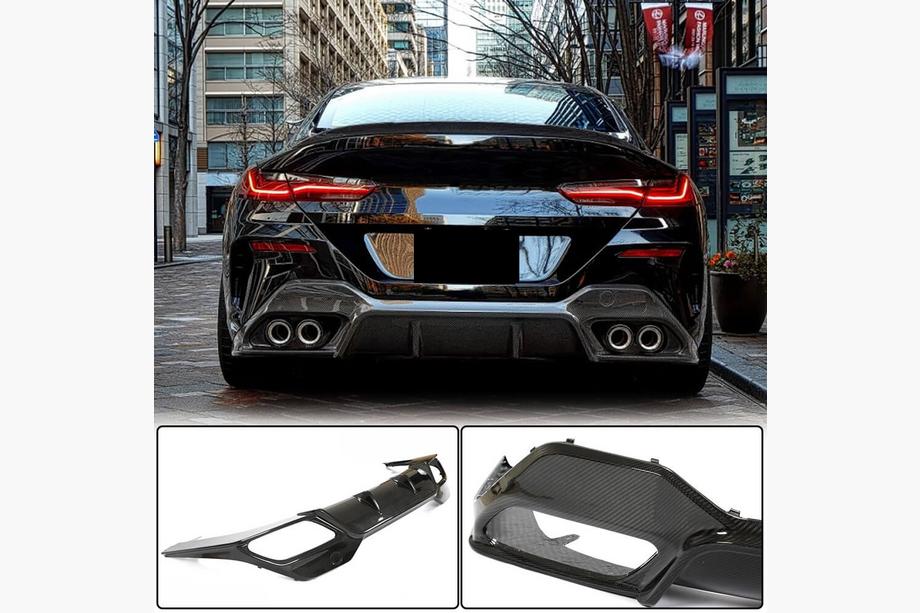BMW serija 8 G14/G15/G16 2018– Difuzor zadnjega odbijača V2 (za G16 M-Sport, karbon) Image