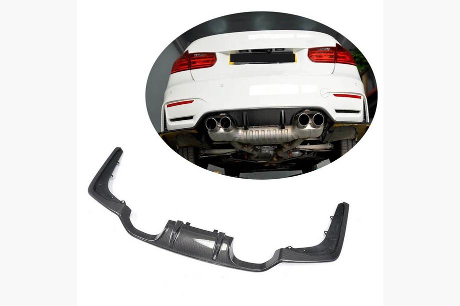 BMW serija 3 F30/F31 2012–2019 Difuzor zadnjega odbijača V2 (za F80, karbon) Image