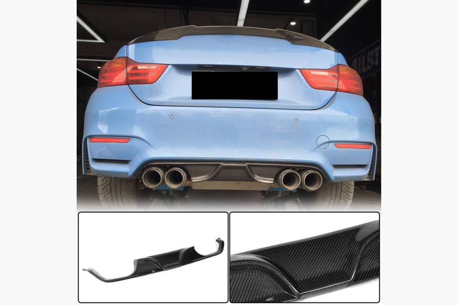 BMW serija 3 F30/F31 2012–2019 Difuzor zadnjega odbijača V7 (za F80, karbon) Image