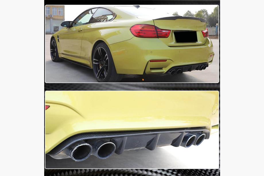 BMW serija 3 F30/F31 2012–2019 Difuzor zadnjega odbijača V10 (za F80, karbon) Image