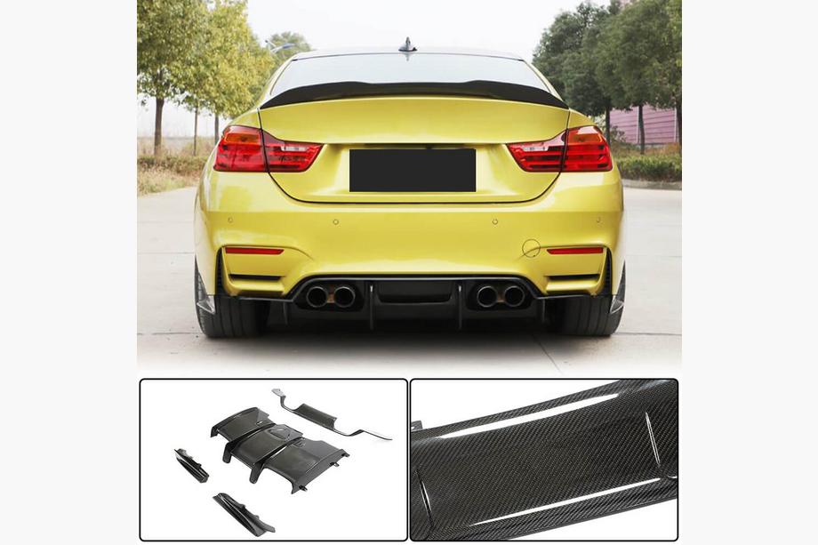 BMW serija 4 F32/F33/F36 2012–2020 Difuzor zadnjega odbijača V1 (za F82/F83, karbon) Image