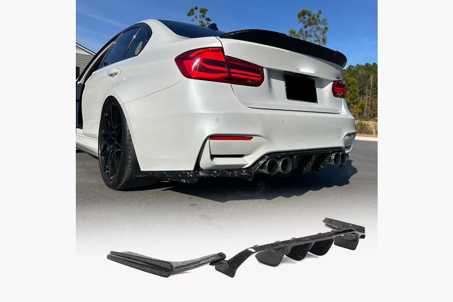 BMW serija 4 F32/F33/F36 2012–2020 Difuzor zadnjega odbijača V5 (za F82/F83, karbonski) Image