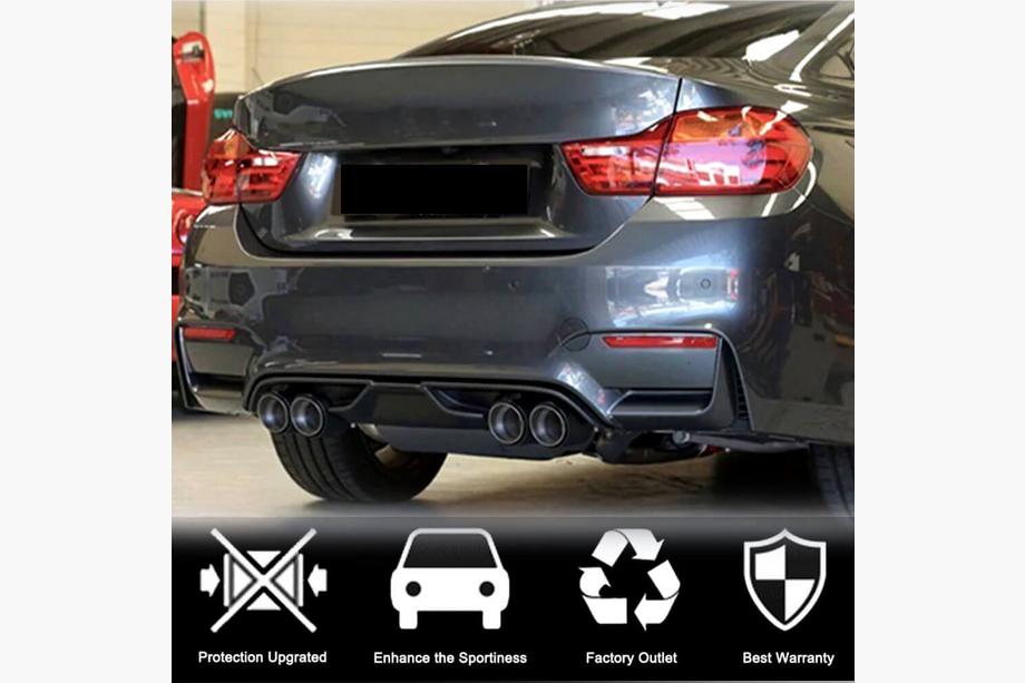 BMW serija 4 F32/F33/F36 2012–2020 Difuzor zadnjega odbijača V7 (za F82/F83, karbon) Fotografija 2