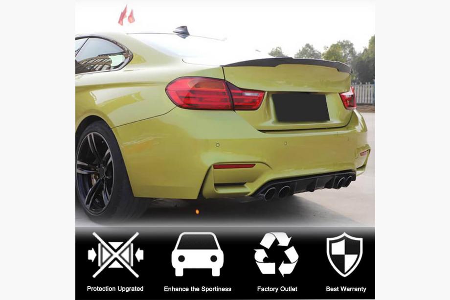 BMW serija 4 F32/F33/F36 2012–2020 Difuzor zadnjega odbijača Carbon V11 (za F82/F83) Fotografija 3