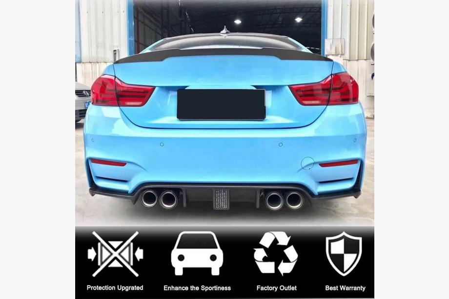 BMW serija 4 F32/F33/F36 2012–2020 Difuzor zadnjega odbijača V12 (za F82/F83, karbon) Fotografija 2
