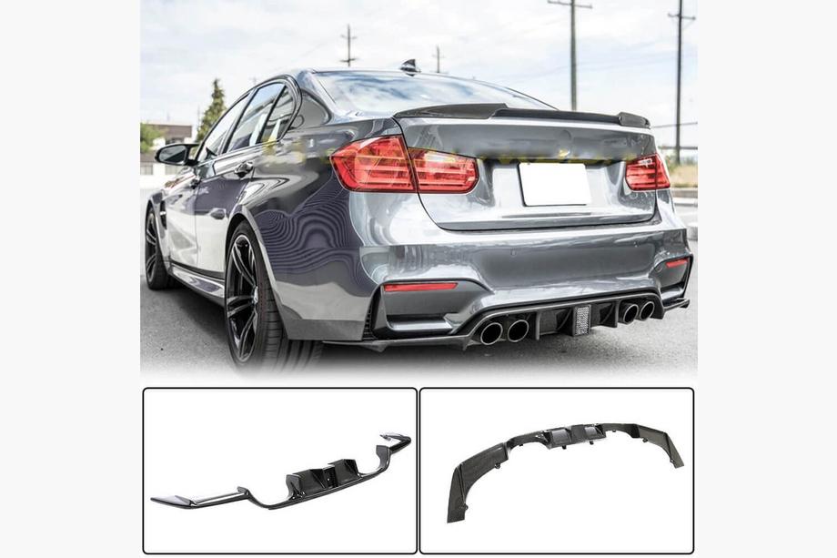 BMW serija 4 F32/F33/F36 2012–2020 Difuzor zadnjega odbijača karbon V13 (za F82/F83) Image