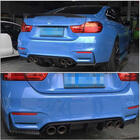 BMW serija 4 F32/F33/F36 2012–2020 Difuzor zadnjega odbijača Carbon ABS V14 (za F82/F83) fotografija 2