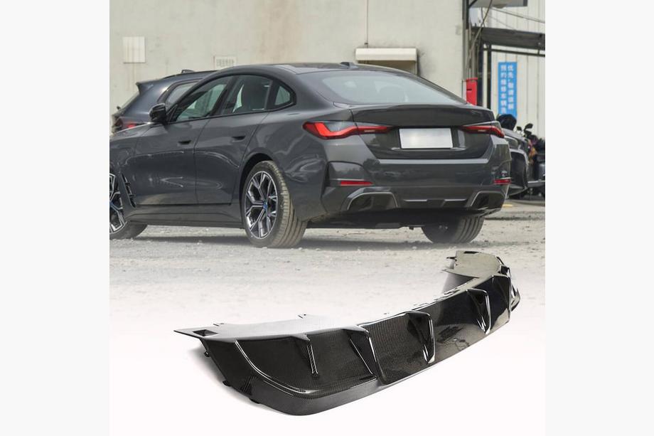 BMW serija 4 G22/23/26 2020– Difuzor zadnjega odbijača V1 (za i4 G26 M-Sport, karbon) Image