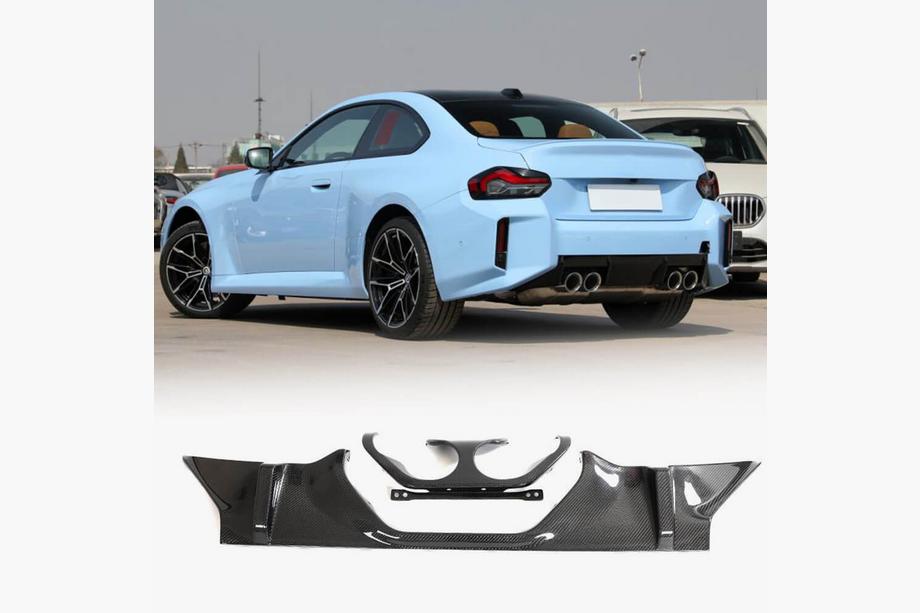 BMW serija 2 G42 2021– Difuzor zadnjega odbijača V1 (za G87, karbon) Image