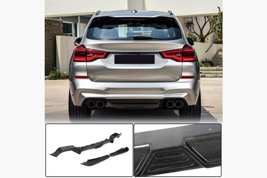 BMW X3 G01 2018– Difuzor zadnjega odbijača V2 (za F97 2018-2021, karbon) Image