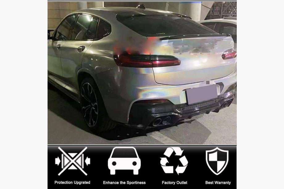 BMW X4 G02 2018– Difuzor zadnjega odbijača (za F98 2018-2021, karbon) Fotografija 2