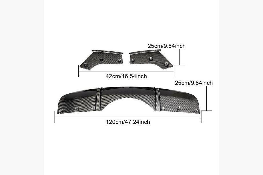 BMW X5 F15 2013–2018 Difuzor zadnjega odbijača V1 (za M-Sport, karbon) Image