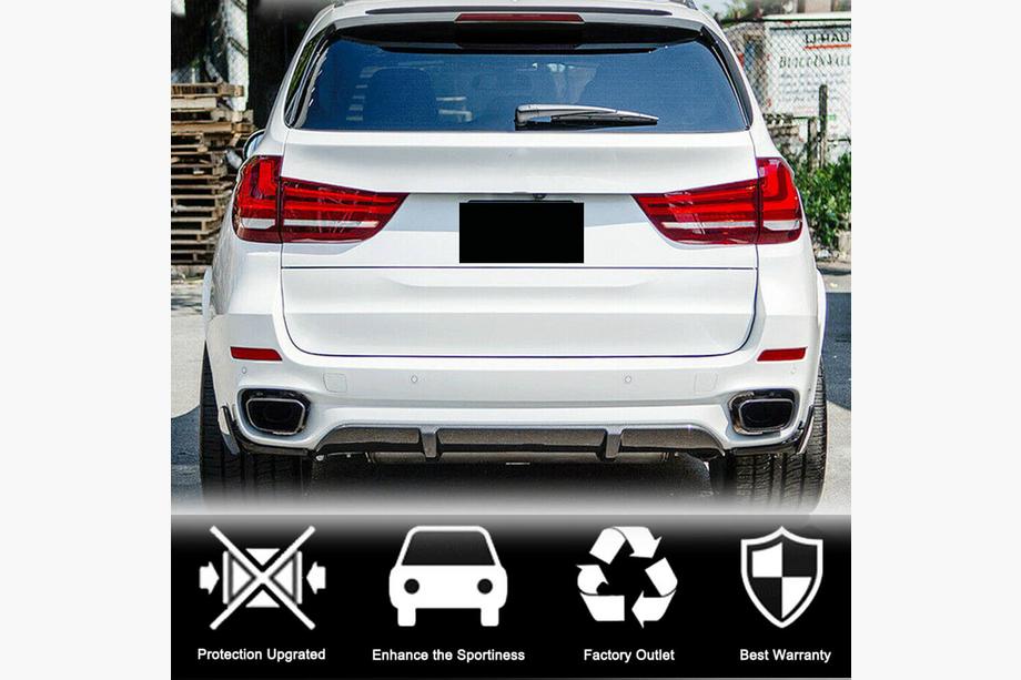 BMW X5 F15 2013–2018 Difuzor zadnjega odbijača V3 (za M-Sport, karbon) Fotografija 4