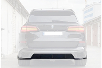 BMW X5 G05 2019–2026 Difuzor zadnjega odbijača V2 (2018-2022, črna visok sijaj) fotografija 3