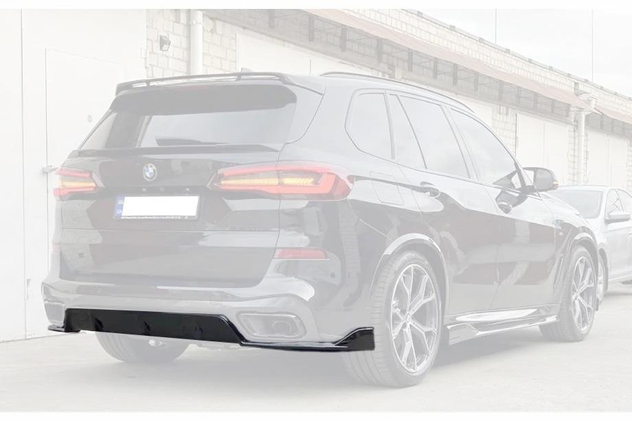 BMW X5 G05 2019–2026 Difuzor zadnjega odbijača V2 (2018-2022, črna visok sijaj) Image