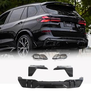 Difuzor zadnjega odbijača V4 (2018-2022, sijajno črn) BMW X5 G05 2019–2026 fotografija 1