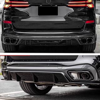 Difuzor zadnjega odbijača V4 (2018-2022, sijajno črn) BMW X5 G05 2019–2026 fotografija 2