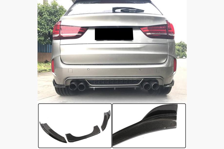 BMW X6 F16 2014–2019 Difuzor zadnjega odbijača V1 (za F86, karbon) Image