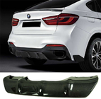 BMW X6 F16 2014–2019 Difuzor zadnjega odbijača V2 (za M-Sport, karbon) fotografija 5