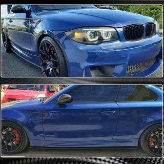 Karbonovi dodatki pragov (za E82, karbon) BMW serija 1 E81/E82/E87/E88 2004–2011 fotografija 3