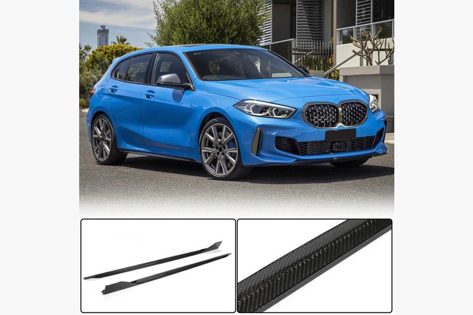 BMW serija 1 F40 2019–2024 Obloge pragov (za M-Sport, karbon) Fotografija 1