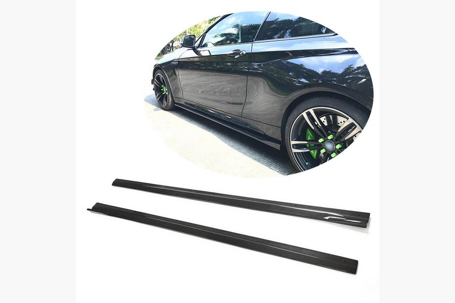 BMW serija 2 F22/F23 2014–2021 Karbon V2 obloge pragov (za M-Competition) Fotografija 2