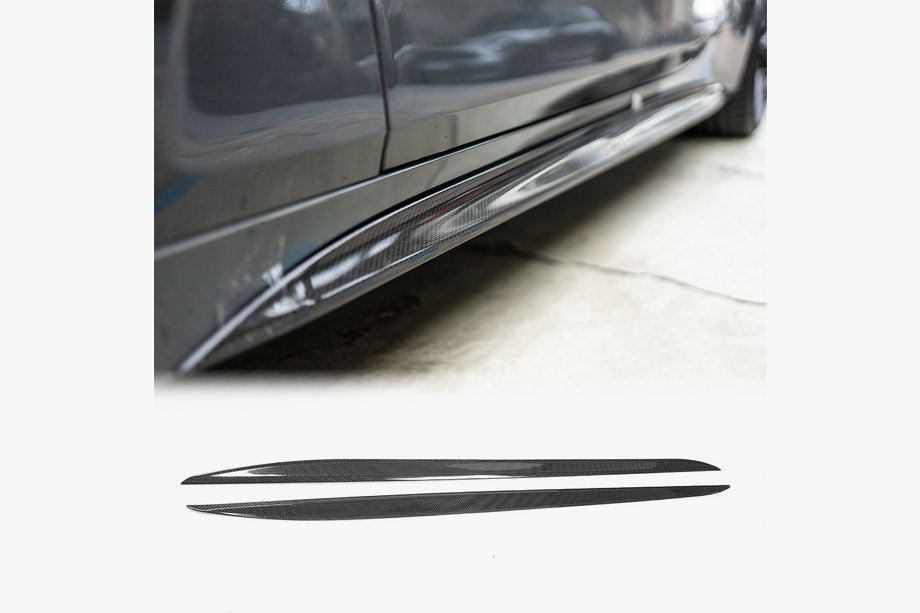BMW serija 4 G22/23/26 2020– Podaljški pragov V2 (za G22/G23 M-Sport, karbon) Fotografija 1