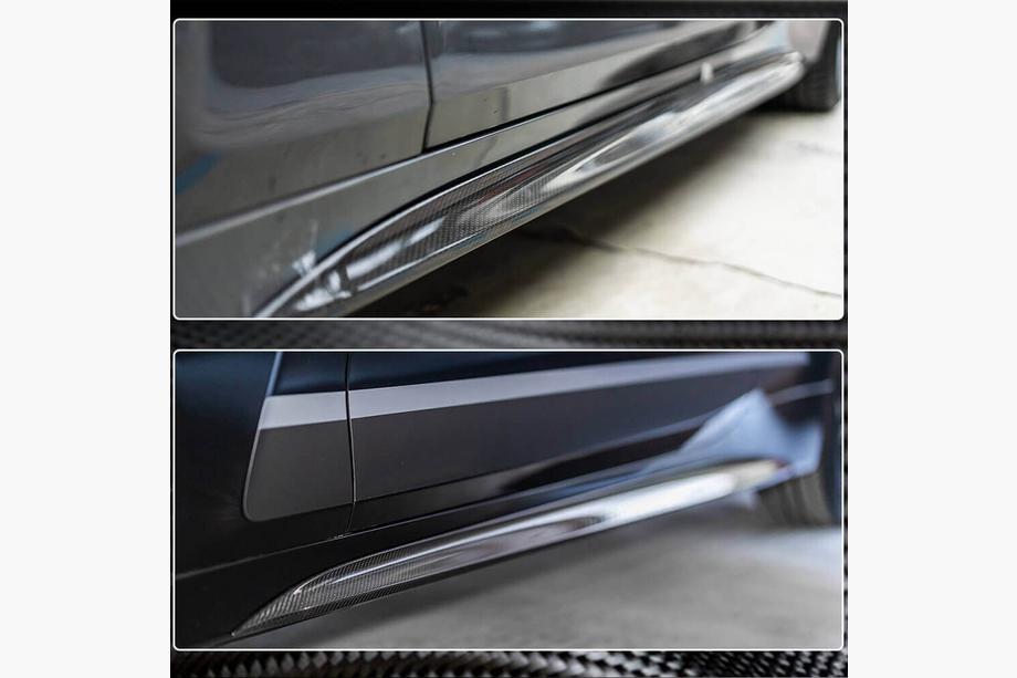BMW serija 4 G22/23/26 2020– Podaljški pragov V2 (za G22/G23 M-Sport, karbon) Fotografija 3