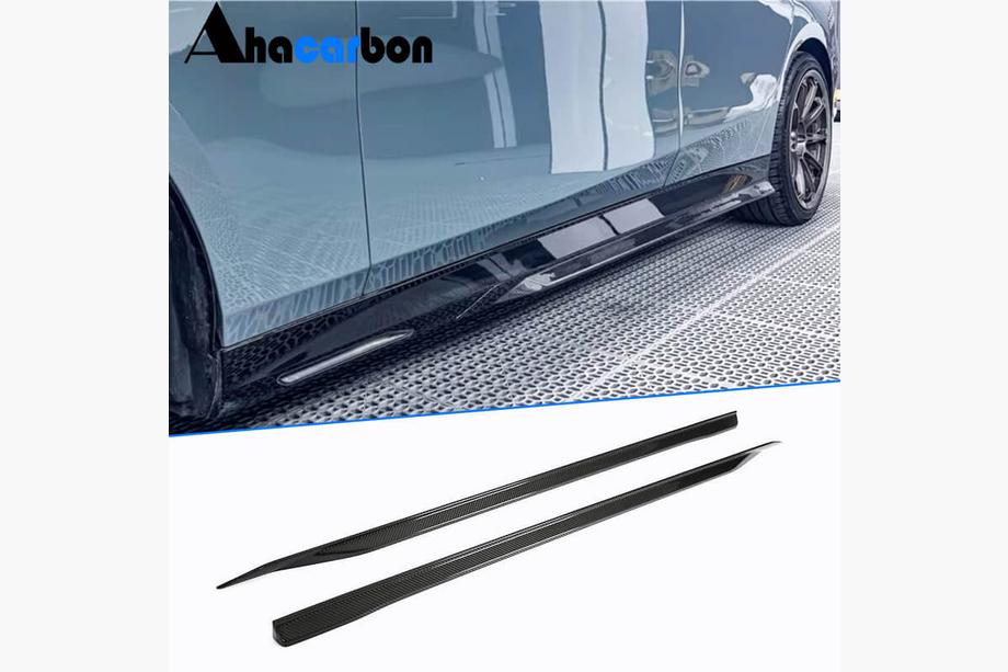 BMW 5/i5 serija G60/G60E/G61 2023– Obloge pragov (za M-Sport, karbon) Fotografija 1