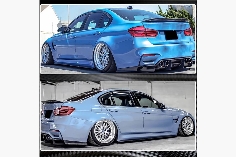 BMW serija 3 F30/F31 2012–2019 Obloge pragov V2 (za M3 prage, karbon) Fotografija 3