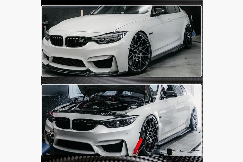 BMW serija 3 F30/F31 2012–2019 Obloge pragov V2 (za M3 prage, karbon) Fotografija 4