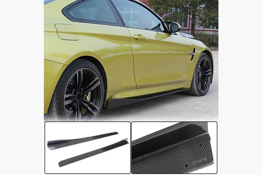 BMW serija 4 F32/F33/F36 2012–2020 Obloge pragov V2 (za F82/F83, karbon) Image