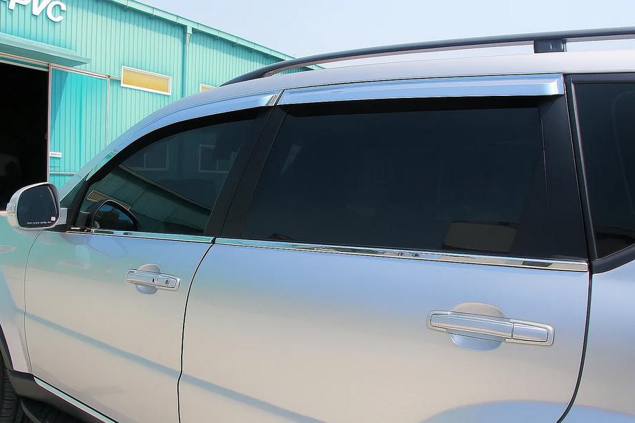 SsangYong Rexton I 2001–2017 Zunanje okrasne letve stekel (4 kosi, nerjavno jeklo) OmsaLine - italijansko nerjavno jeklo Image