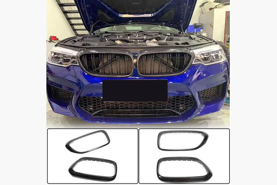 BMW serija 5 G30/G31 2017–2023 Okvir maske hladilnika (2017-2020, karbon) Image