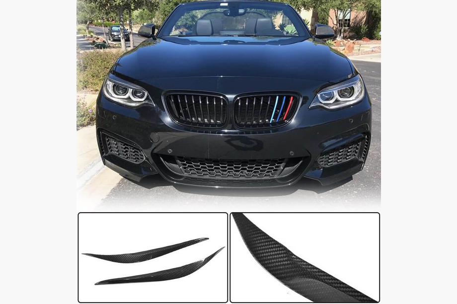 BMW serija 2 F22/F23 2014–2021 Trepalnice za žaromete (karbon) Image