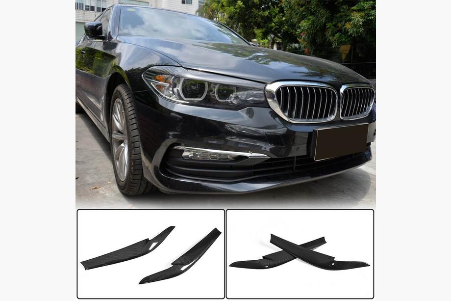 BMW serija 5 G30/G31 2017–2023 Obrvi za žaromete – suhi karbon (2017-2020) Image