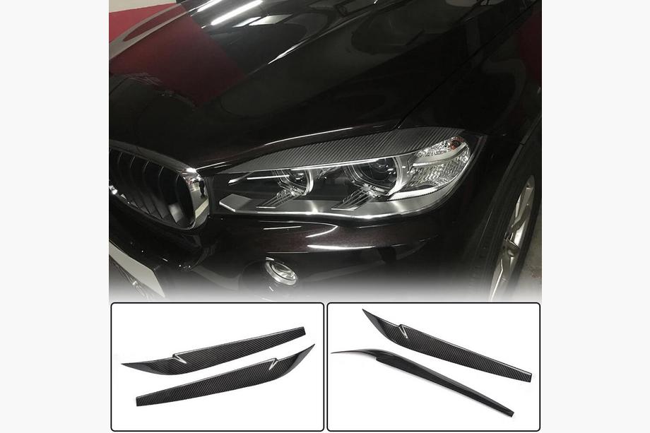BMW X6 F16 2014–2019 Veke za žaromete Lamp Eyelids FRP V3 Image