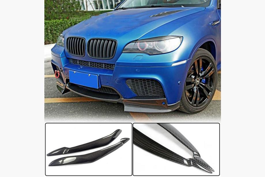 BMW X6 E71 2008–2014 Trepalnice za žaromete (karbon) Image