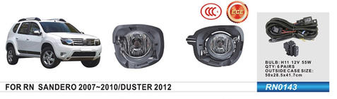 Renault Duster 2008–2017 Meglenke 2012-2015 (2 kosa, halogenske) fotografija 1