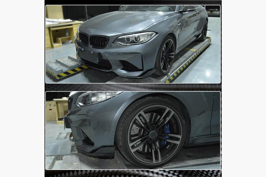 BMW serija 2 F22/F23 2014–2021 Flapi za sprednji odbijač Flap (za F87 M2/M2C, karbon) Fotografija 4
