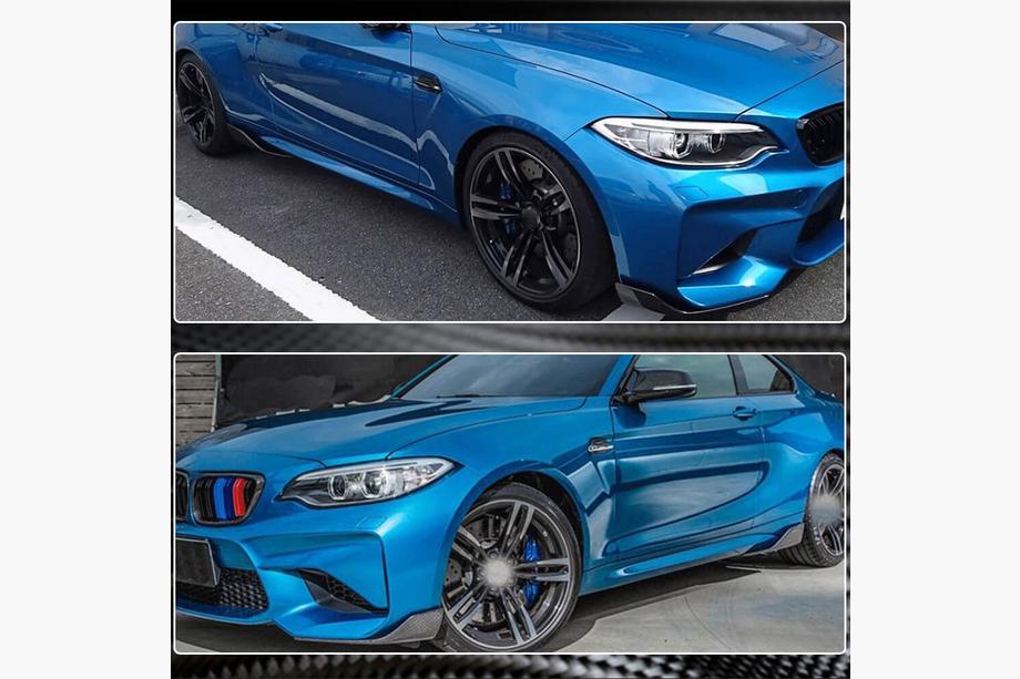 BMW serija 2 F22/F23 2014–2021 Flapi za sprednji odbijač Flap (za F87 M2/M2C, karbon) Fotografija 5